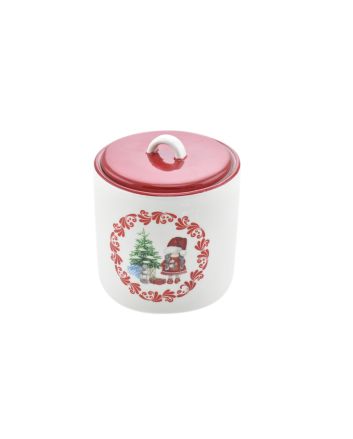 BARATTOLO CER. 13.5X13.5X15.5CM D.BISCOTTI