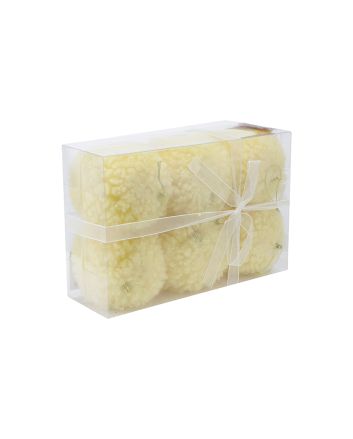 BOX 6 SFERE 9CM M.15 GIALLO