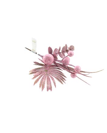 RAMO DECORATIVO 23CM MOD.W10.097 ROSA