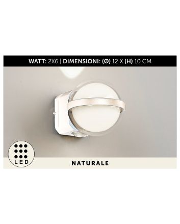 APPLIQUE IN ALLUM. DIA.12XH1O BIANCO L.NATUR.