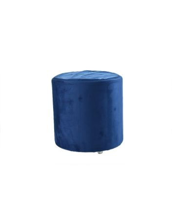 POUFF VELLUTO 30*30CM BLU