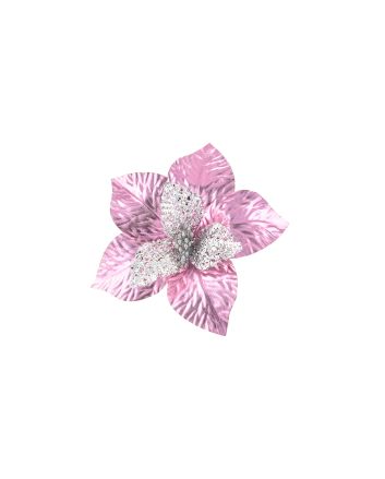 FIORE C/GLITTER 35X29CM MOD.353 ROSA/BIANCO