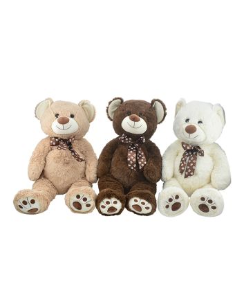 PELUCHE ORSO C/FIOCCO 60CM M.133 3ASS