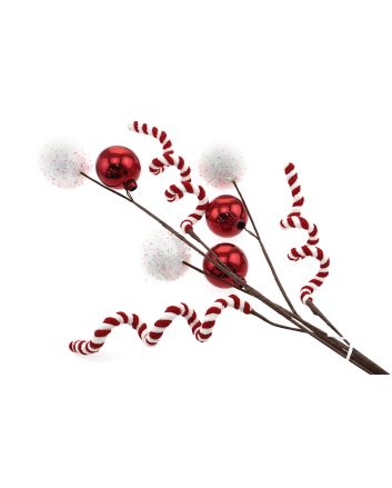 RAMO C/CAMPANA 52CM M.158 ROSSO/VERDE