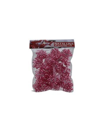 SET 25 COCCARDE D.4CM FUCSIA P09-01