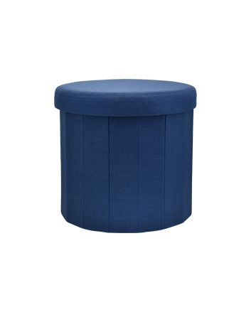 POUF LI/PL TONDO 42X42X38CM M.L16-14 BLU