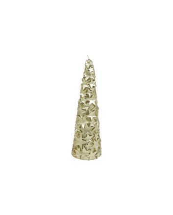 CANDELA DEC.STELLE H.15CM M.005 ORO