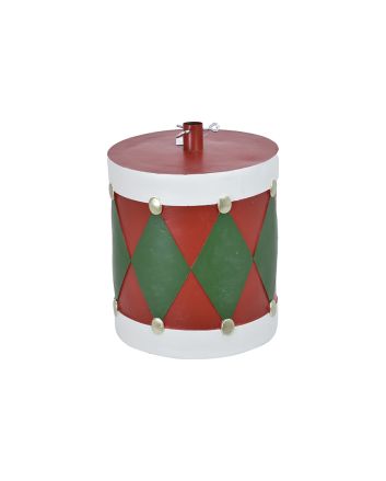 BASE ALBERO TAMBURO 23*23*33+5CM ROSSO/BIANCO