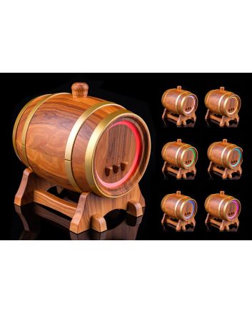 DIFFUSORE BOTTE 350ML 7COLOR CHANGE LEGNO