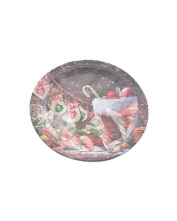 SET 8 PIATTI TONDI 18CM DEC. STIVALE