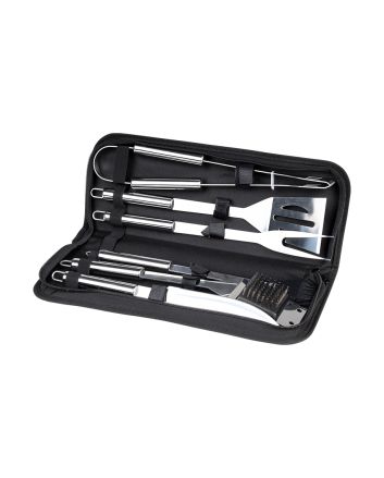 SET 6 ACCESSORI BBQ ACCIAIO