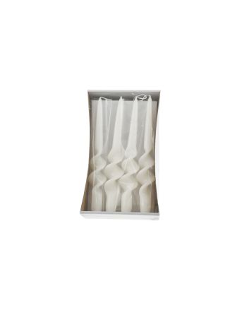 SET 8PZ CANDELA 23,5X2,2CM BIANCO