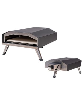 FORNO A GAS PER PIZZA C/PIETRA 62X40X58CM