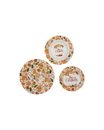 SERVIZIO PIATTI 18PZ BONECHINA DEC.408 P.ZE.