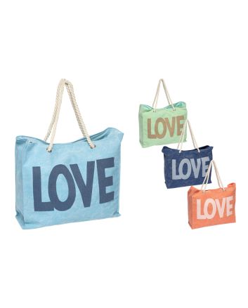 BORSA MARE LOVE 43X15X38CM 4ASS