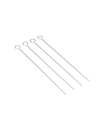 SET 4 SPIEDINI ACCIAIO 35.2CM 15GR