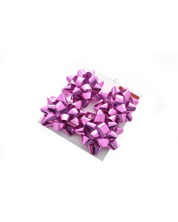 BLISTER 4 COCCARDE D.11,5CM ROSA ANTICO METAL