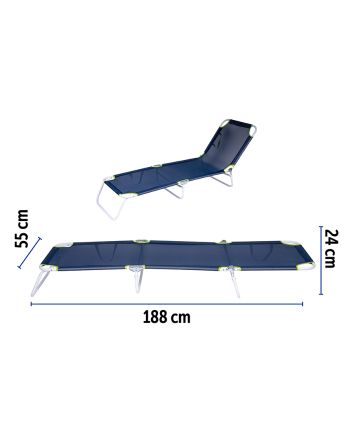 L.MARE PIEG.ACC/TXT 188X55X24 NEON BLU