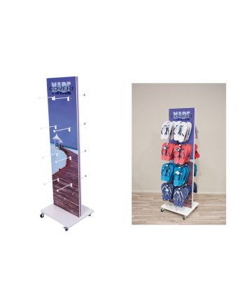 ESPOSITORE PANTOFOLE 55X50X170CM LEGNO