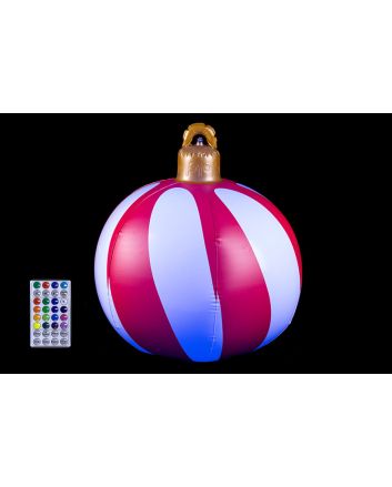 SFERA GONF.D70CM C/LED+TEL.BIANCO/ROSSO