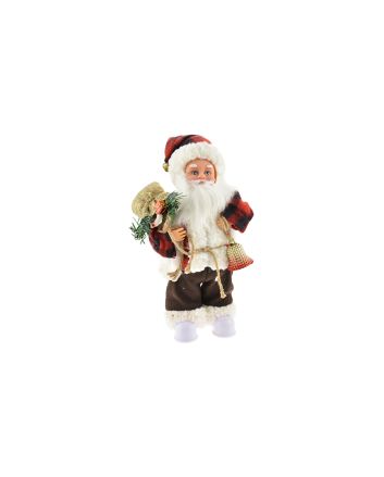 BABBO NATALE 30CM BATT.C/LUCI+MOVIM.MOD.37