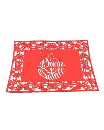 TOVAGL. FELTRO 40X30CM DEC.A-LASER ROSSO