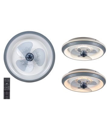 VENTIL.SOSPESO 50CM 3PALE C/LED E TELECOMANDO