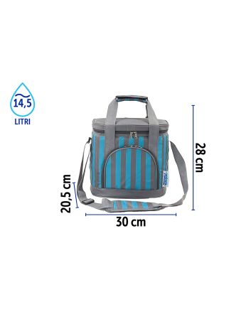 BORSA FRIGO 7MM 14.5LT 30X20.5X28 GRI/VERDE