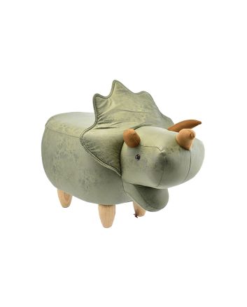 POUF ECOPELLE 96X36X37CM DEC.TRICERATOPO