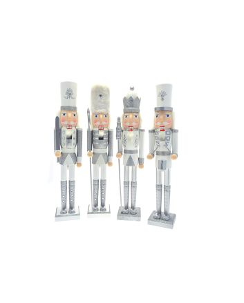 SCHIACCIANOCI 4ASS ARGENTO/BIANCO 55CM