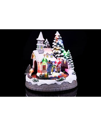 CHIESA C/LED+MUS+MOV.3AA 19.3X18X20 TRY ME