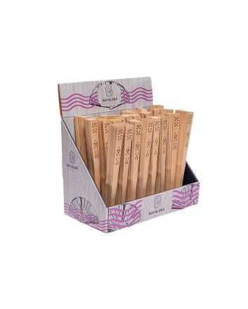 VENTAGLIO IN LEGNO NATURALE 23CM