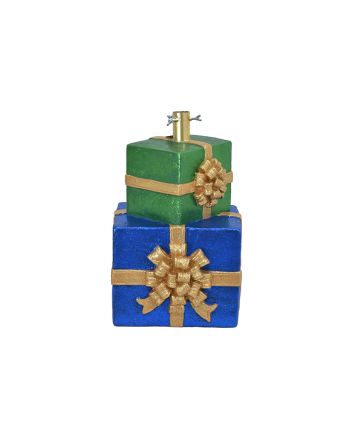 BASE ALBERO PILA 2P.REGALO 31X29X47CM VER/BLU