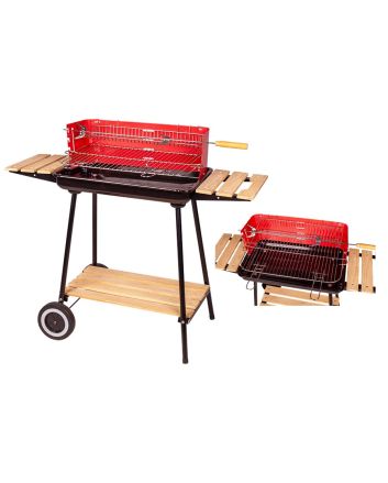 BBQ RETT.CON RIP.IN LEGNO 105X44X88CM