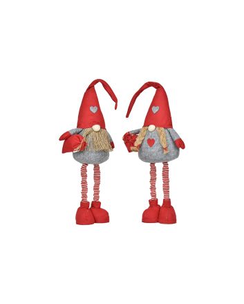 GNOMO 2ASS 80CM M.D225-007 GRIGIO/ROSSO