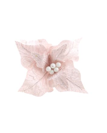 FIORE C/CLIP M.W7-22190 ROSA/BIANCO