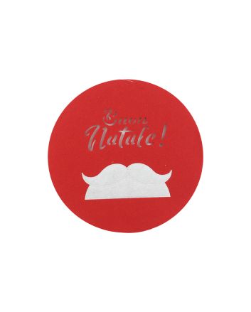 SOTTOPENTOLA FELTRO TONDO 35CM BAFFO, ROSSO