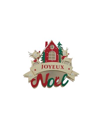 DECOR. NATAL. C/LED  13.5X15X2.5CM M.247