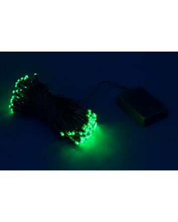 MINILED 80L A BATTERIA VERDE 8MT CAVO VERDE