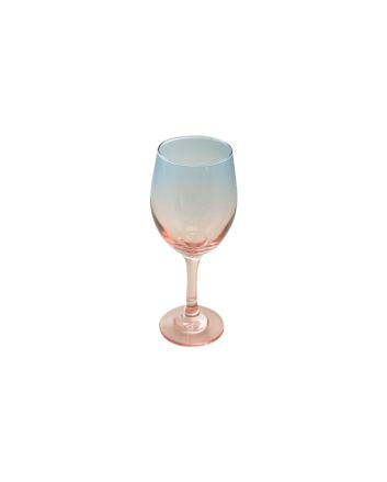 CALICE VINO H.22.5CM AZZURRO/ROSA