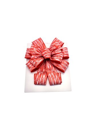 COCCARDA PUNTALE 11X31CM ROSSA MOD.1