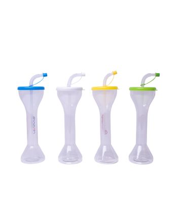 BICCHIERE C/CANNUCCIA 8.5X25CM 350ML 4COL.