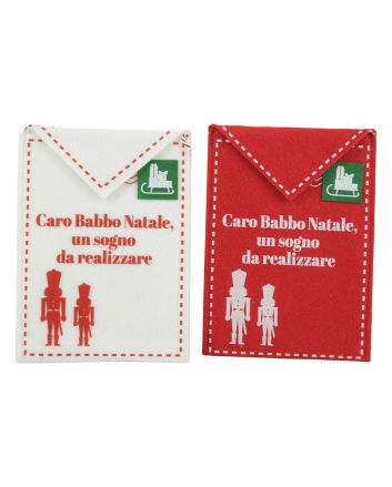 LETTERA BABBO 2ASS 13X17.5CM  2ASS SOLDATINO