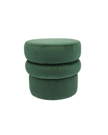POUF VELLUTO 40X40X40CM M.28-27 PETROLIO
