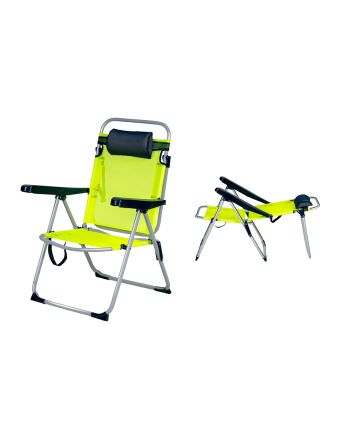SEDIA PIEG. ALL/TXT 61,5X59X91CM NEON VERDE