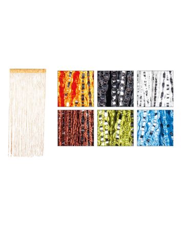 TENDE A FILI C/FILI ARGENTATI 120X230CM 6ASS