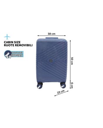 TROLLEY CARLOS H56 RUOTE REMOV.M.159 BLU