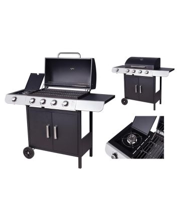 BBQ A GAS 5FU GR/GHISA 121X51X100 POSEIDON PL