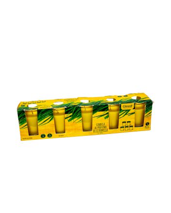 SET 5 CANDELE ALLA CITRONELLA 45GR. 12 ORE