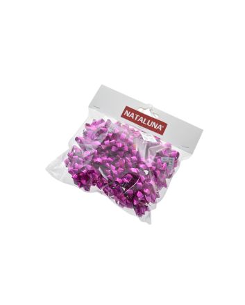 SET 25 COCCARDE D.4CM FUCSIA OLOG. D.3